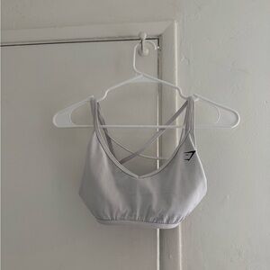 Gymshark Gray Crisscross Sports Bra